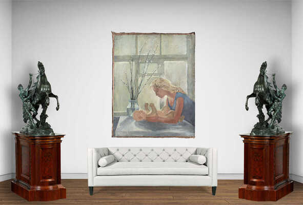 Назаров Константин Борисович. Двухсторонняя работа «Материнство» и «Крым»